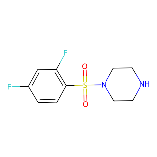 1-(2,4-Difluorobenzenesulfonyl)piperazine structure