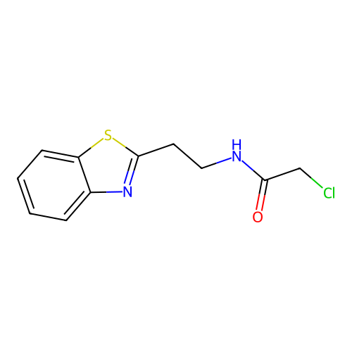 N-[2-(1,3-benzothiazol-2-yl)ethyl]-2-chloroacetamide structure