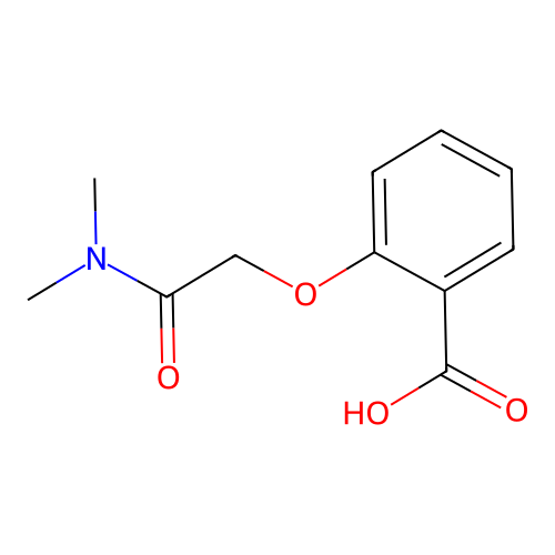 2-[(Dimethylcarbamoyl)methoxy]benzoic acid structure