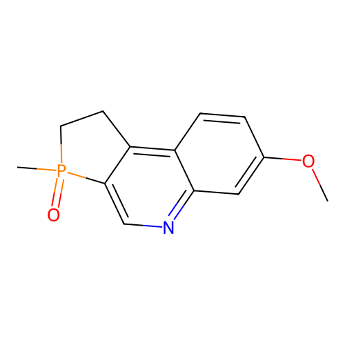 7-Methoxy-3-methyl-2,3-dihydro-1H-phospholo(2,3-c)quinoline 3-oxide structure