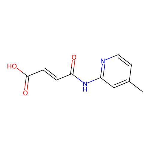 4-[(4-Methylpyridin-2-yl)amino]-4-oxobut-2-enoic acid structure