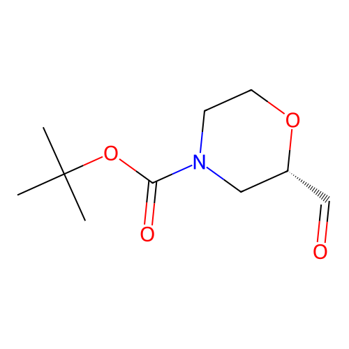 tert-butyl (2S)-2-formylmorpholine-4-carboxylate structure