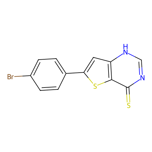 6-(4-Bromophenyl)thieno[3,2-d]pyrimidine-4-thiol structure