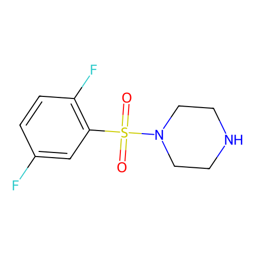 1-(2,5-Difluorobenzenesulfonyl)piperazine structure