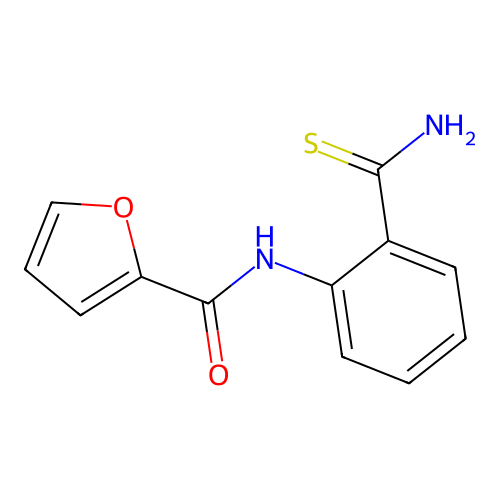 N-(2-carbamothioylphenyl)furan-2-carboxamide structure