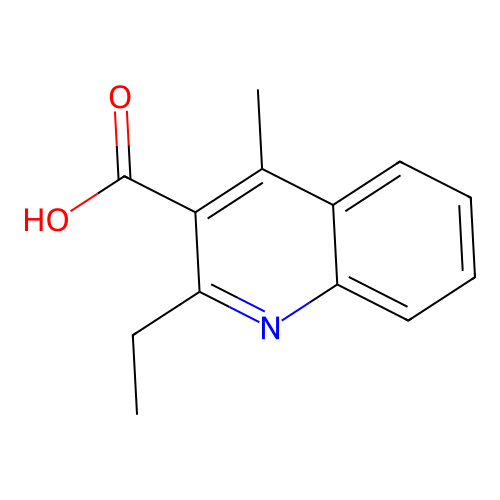 2-Ethyl-4-methylquinoline-3-carboxylic acid structure
