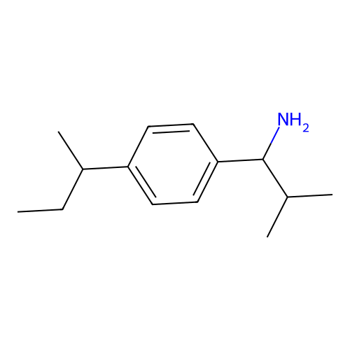 1-[4-(Butan-2-yl)phenyl]-2-methylpropan-1-amine structure