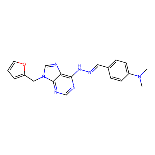C19H19N7O structure
