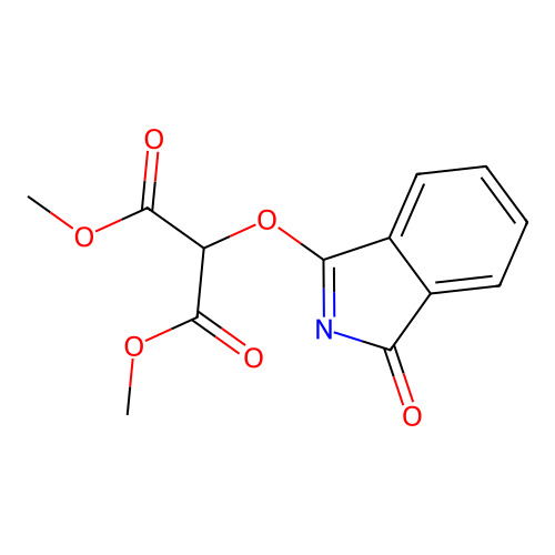 Propanedioic acid, [(1-oxo-1H-isoindol-3-yl)oxy]-, dimethyl ester structure