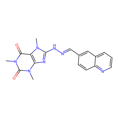 C18H17N7O2 structure