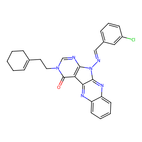 C27H23ClN6O structure
