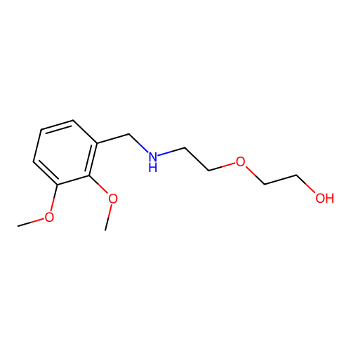 2-[2-[(2,3-Dimethoxyphenyl)methylamino]ethoxy]ethanol structure