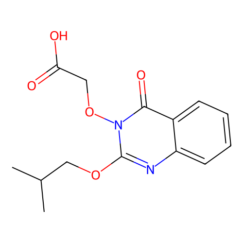 (2-Isobutoxy-4-oxo-4H-quinazolin-3-yloxy)-acetic acid structure