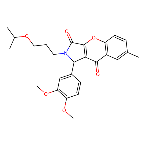 1-(3,4-dimethoxyphenyl)-2-(3-isopropoxypropyl)-7-methyl-1,2-dihydrochromeno[2,3-c]pyrrole-3,9-dione structure