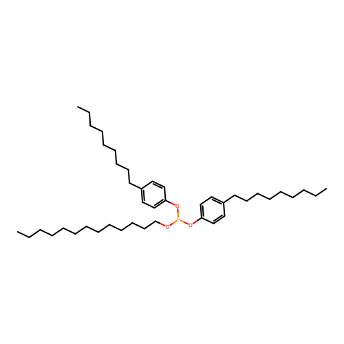 Bis(4-nonylphenyl) tridecyl phosphite structure