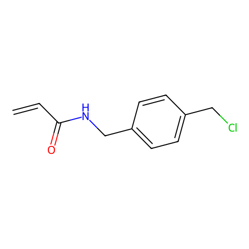 N-((4-(Chloromethyl)phenyl)methyl)acrylamide structure