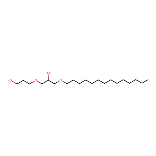 3-[2-Hydroxy-3-(tetradecyloxy)propoxy]propanol structure
