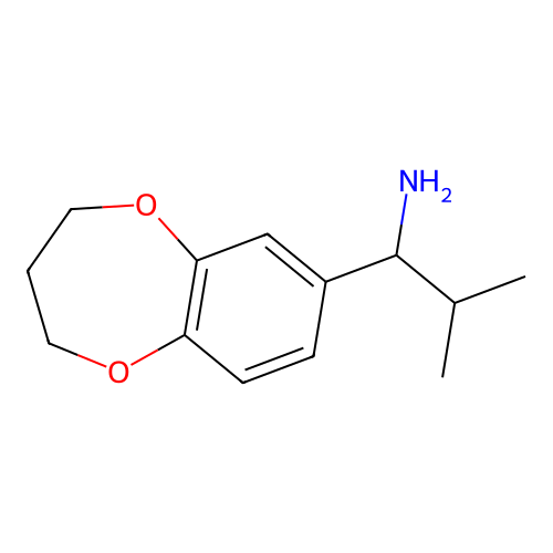 1-(3,4-Dihydro-2H-benzo[b][1,4]dioxepin-7-yl)-2-methyl-propylamine structure
