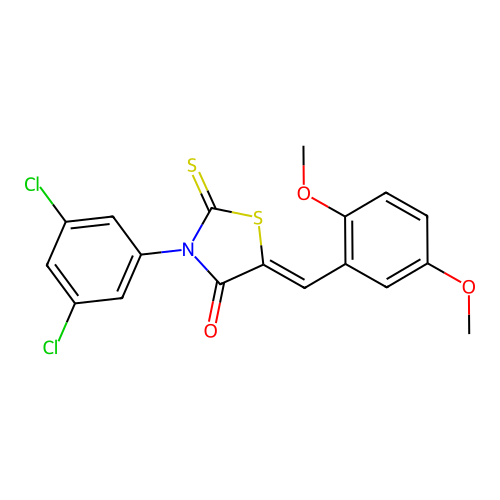 C18H13Cl2NO3S2 structure