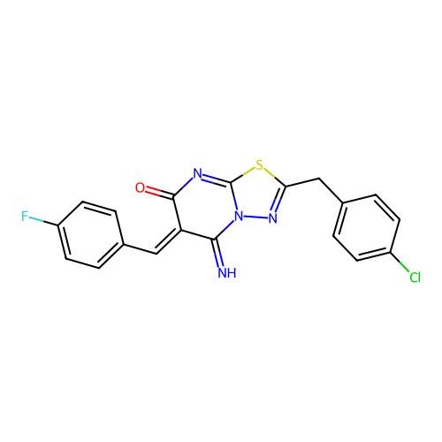 C19H12ClFN4OS structure