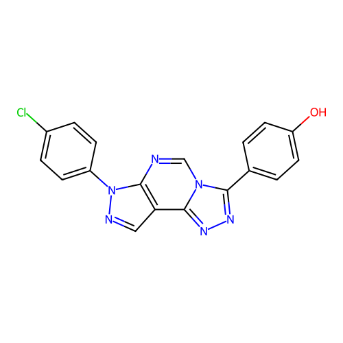 C18H11ClN6O structure