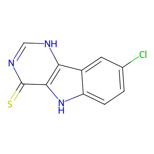 8-Chloro-5H-pyrimido[5,4-b]indole-4-thiol structure