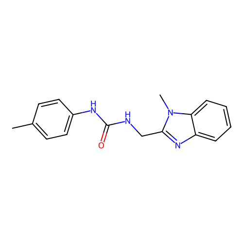 1-[(1-Methylbenzimidazol-2-yl)methyl]-3-(4-methylphenyl)urea structure