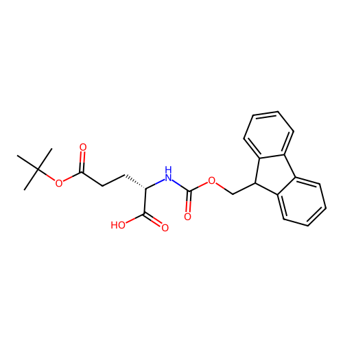 Fmoc-L-glutamic acid 5-tert-butyl ester structure
