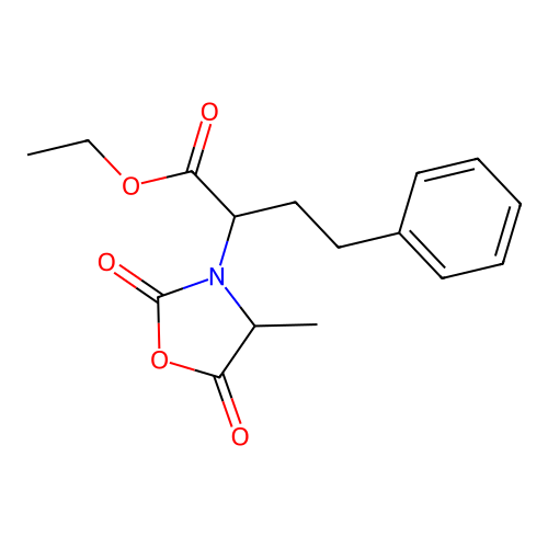 N-[1-(S)-Ethoxycarbonyl-3-phenylpropyl]-L-alanine-N-carboxyanhydride structure