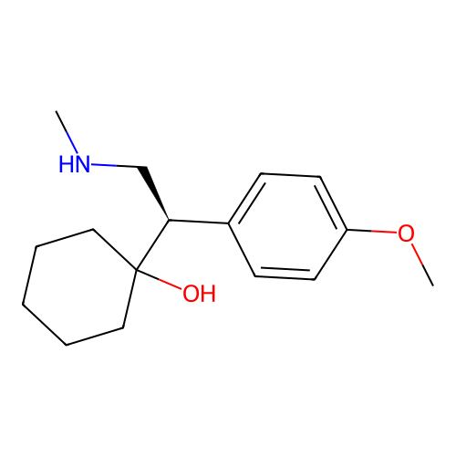 1-((1R)-1-(4-Methoxyphenyl)-2-(methylamino)ethyl)cyclohexanol structure