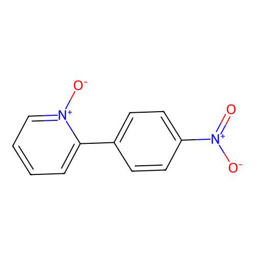 Pyridine, 1-oxide, 2-p-nitrophenyl- structure