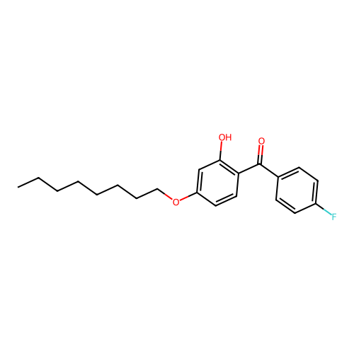 4-Fluorophenyl 2-hydroxy-4-(octoxy)phenyl ketone structure