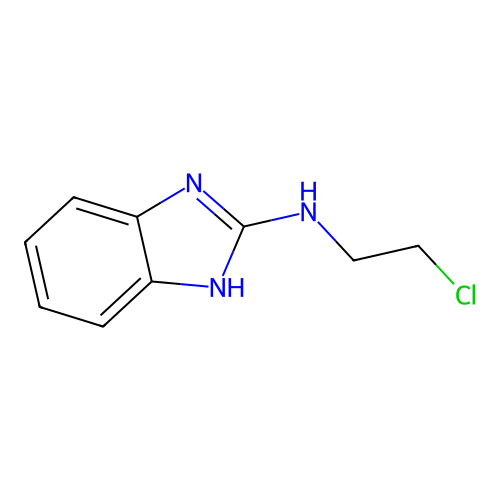 N-(2-chloroethyl)-1H-benzimidazol-2-amine structure