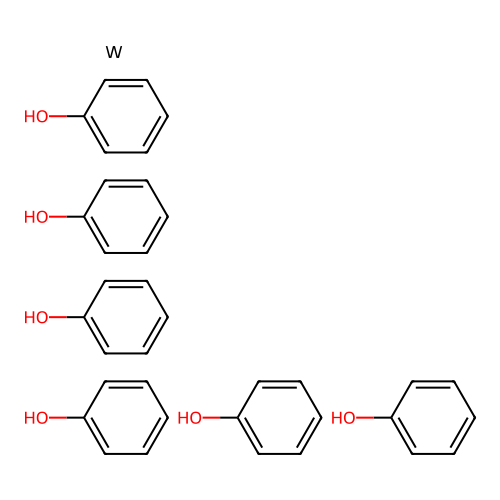 Phenol;tungsten structure