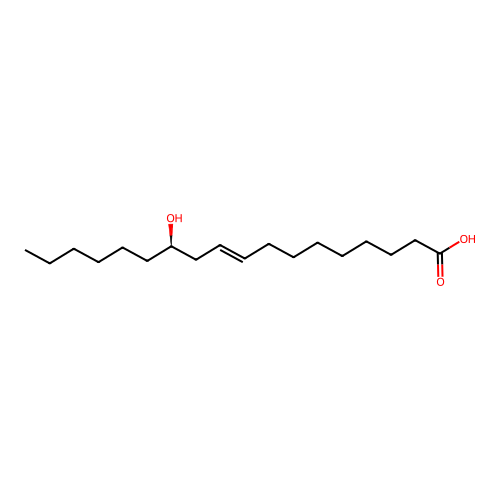 反蓖麻酸 structure