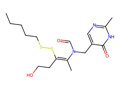 Oxythiamine amyl disulfide structure