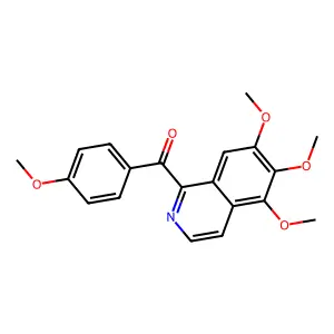 Methanone, (4-methoxyphenyl)(5,6,7-trimethoxy-1-isoquinolinyl)- structure