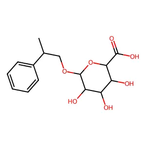 2-Phenyl-1-propyl glucuronide structure