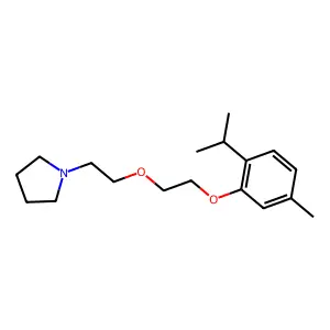 1-(2-{2-[5-Methyl-2-(propan-2-yl)phenoxy]ethoxy}ethyl)pyrrolidine structure