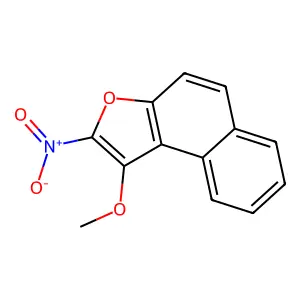 Naphtho(2,1-b)furan, methoxy-2-nitro- structure