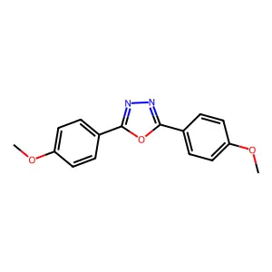 2,5-Bis(4-methoxyphenyl)-1,3,4-oxadiazole structure