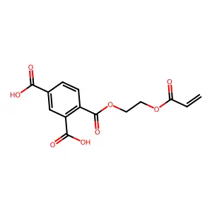 1,2,4-Benzenetricarboxylic acid, 1-[2-[(1-oxo-2-propen-1-yl)oxy]ethyl] ester structure