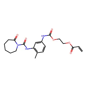 2-Propenoic acid, 2-[[[[3-[[(hexahydro-2-oxo-1H-azepin-1-yl)carbonyl]amino]-4-methylphenyl]amino]carbonyl]oxy]ethyl ester structure