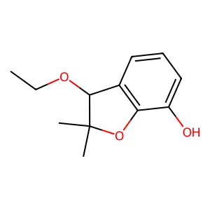 3-Ethoxy-2,2-dimethyl-2,3-dihydrobenzofuran-7-ol structure
