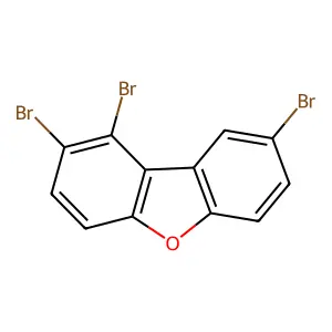 1,2,8-Tribromodibenzofuran structure
