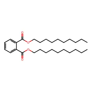 邻苯二甲酸二癸酯 structure