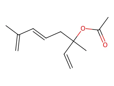 1,5,7-Octatrien-3-ol, 3,7-dimethyl-, 3-acetate structure