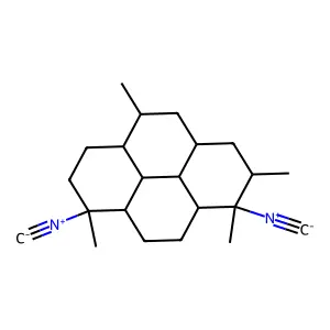 Pyrene, hexadecahydro-1,8-diisocyano-1,2,5,8-tetramethyl- structure
