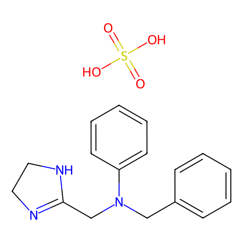 硫酸安他唑啉 structure