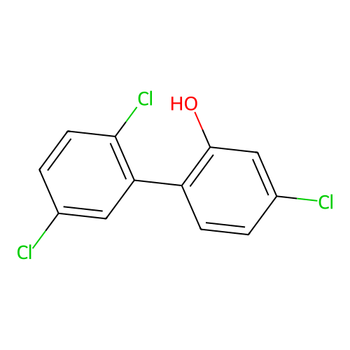 Phenol, 2-phenyl-2',5,5'-trichloro- structure